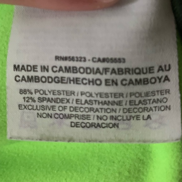 Nike Green & Black Polka Dot Dry-Fit High Neck Athletic Long Sleeve Top - Picture 4 of 4